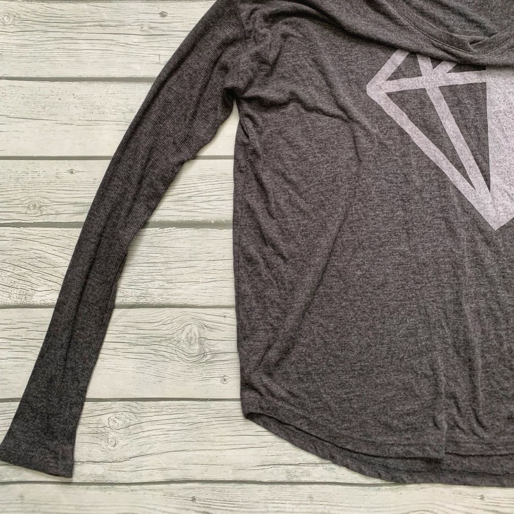 So Worth Loving/long sleeve dolman top-gray-medium - Picture 2 of 6